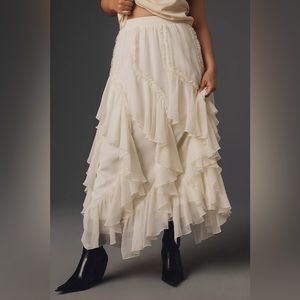 NWT Kavita Bhartia Ruffle Maxi Skirt